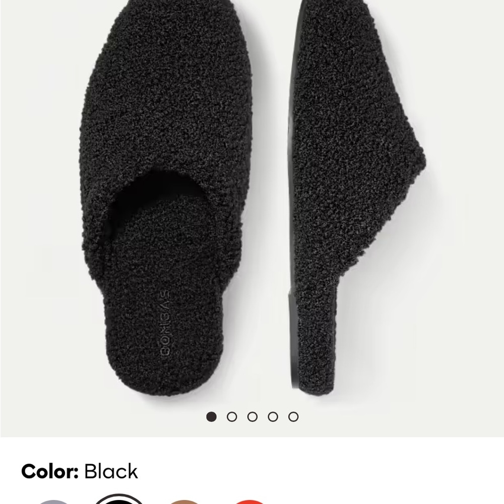 Bombas Cozy Black Slippers size 6 - Picture 2 of 7